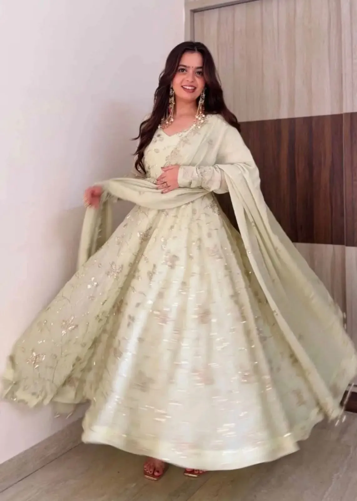 SRK 5374 Fendy Silk Readymade Dress 1