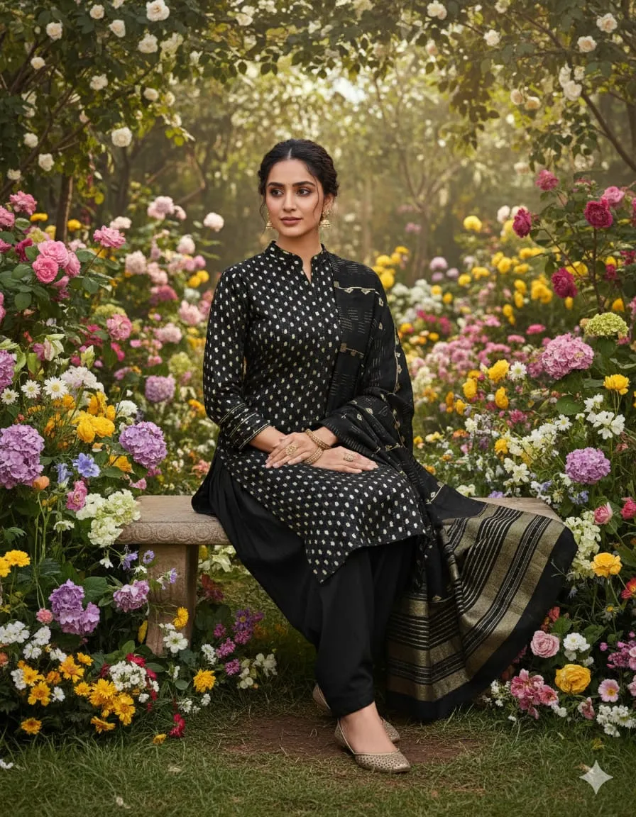 Takshil Chanderi Jacquard Crochet Dress Material 3